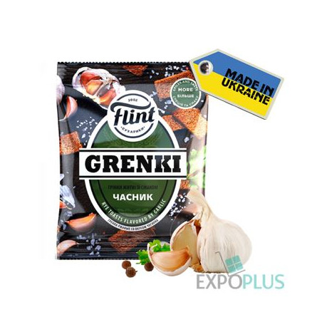 K002 FLINT RYE RUSKS WITH GARLIC (70X70G)