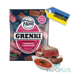 K005 FLINT RYE RUSKS BEEF/ADZIKA (70X70G)