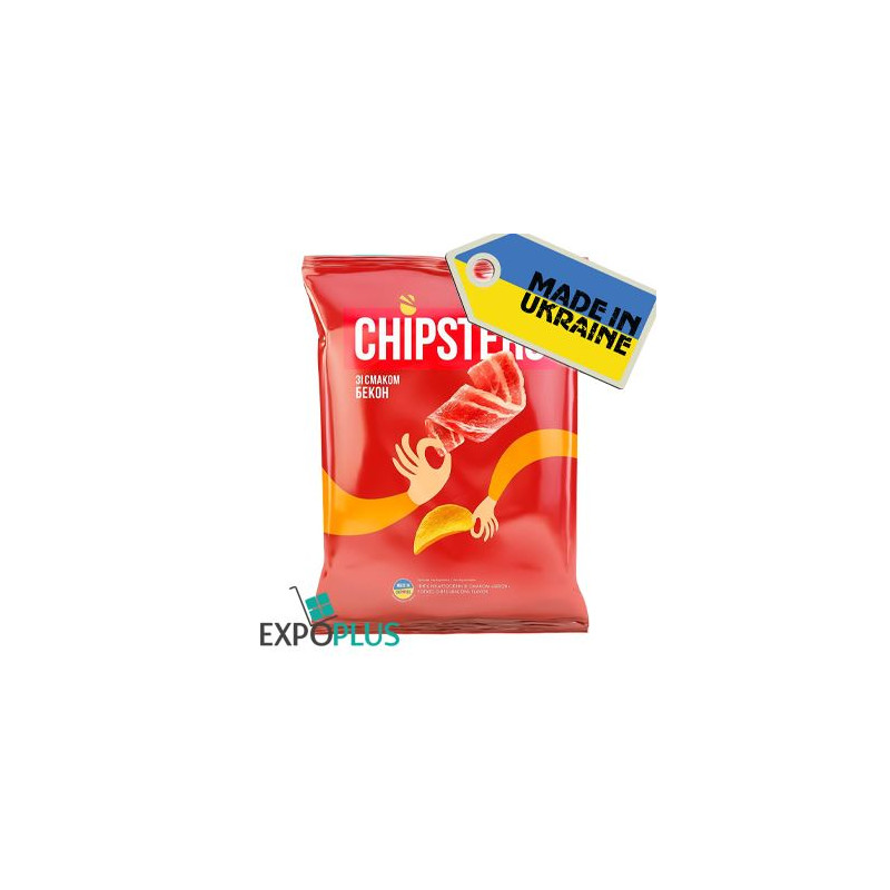 K059 CHIPSTERS CHIPS WITH BACON (16X120G)