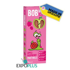 K081 BOB SNAIL FRUIT ROLLS APPLE-RASPBERRY (30GX24)
