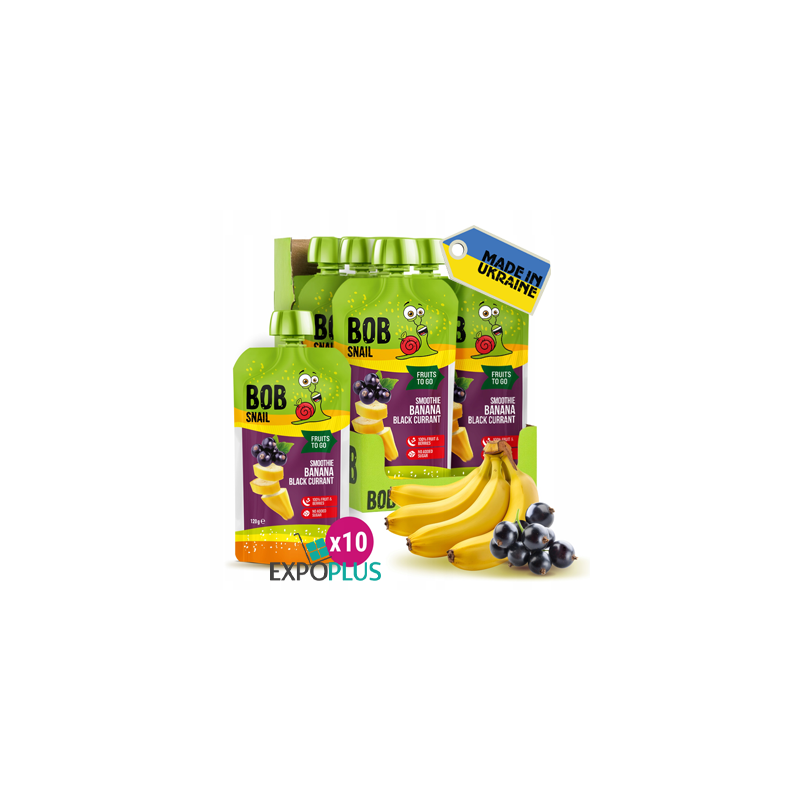 K088 BOB SNAIL SMOOTHIE BANANA/BLACKC(10X120G)