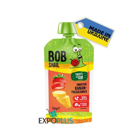 K093 BOB SNAIL SMOOTHIE BANANA-STRAWB(10X120G)