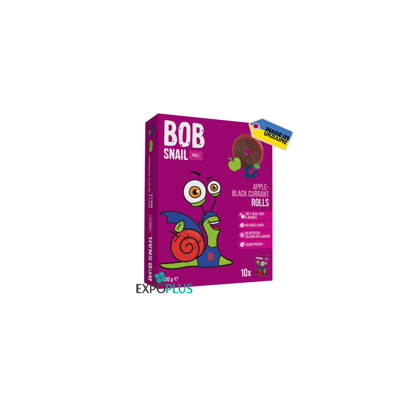 K096 BOB SNAIL APPLE/BLACKCURRANT ROLL (5X100G)