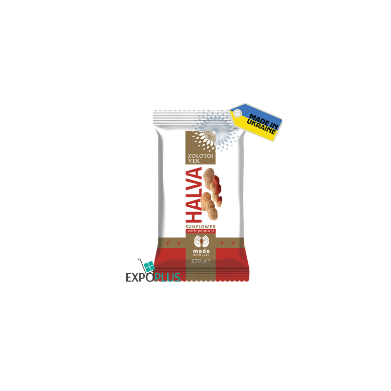 K101 ZOLOTYI VIK SUNFLOWER HALVA WITH PEANUTS (20X270G)TS