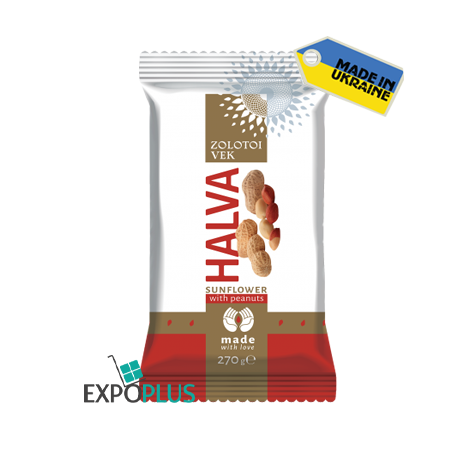 K101 ZOLOTYI VIK SUNFLOWER HALVA WITH PEANUTS (20X270G)TS