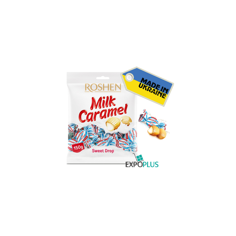 K209 ROSHEN MILK CARAMEL SWEET DROP HARD CANDIES (12X150G)