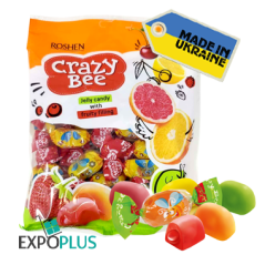 K211 ROSHEN "CRAZY BEE FRUTTY" GELLY CANDIES(12X200G)