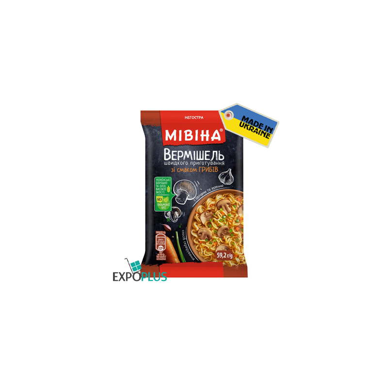 K229 MIVINA NOODLES MUSHROOMS/VEG/GREENS(24X59.2G)