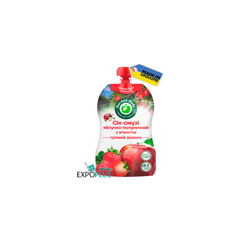 K256 GADZ APPLE-STRAWBERRY JUICE SMOOTHIE WITH PULP(10X185ML