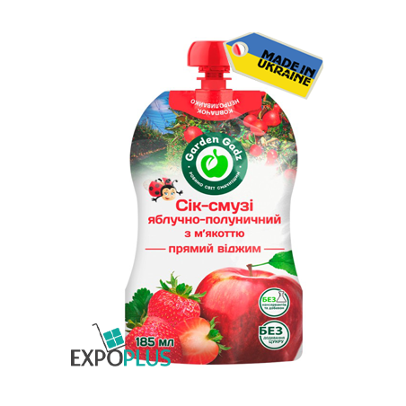 K256 GADZ APPLE-STRAWBERRY JUICE SMOOTHIE WITH PULP(10X185ML