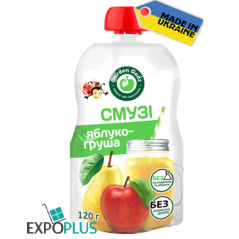 K259 GADZ FRUIT PUREE APPLE-PEAR SMOOTHIE (10X120G)