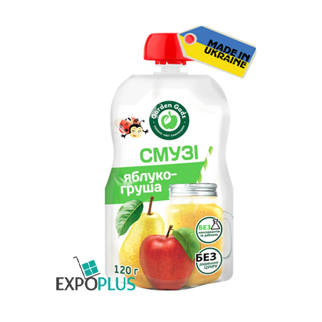 K259 GADZ FRUIT PUREE APPLE-PEAR SMOOTHIE (10X120G)