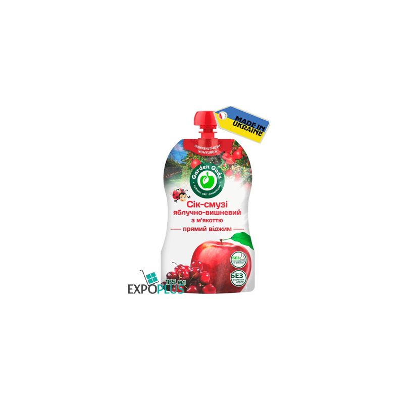 K268 GADZ APPLE-CHERRY SMOOTHIE JUICE WITH PULP(10X185ML)