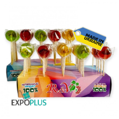 K280 R&V CARAMEL LOLLIPOP FRUITS (30X15G)
