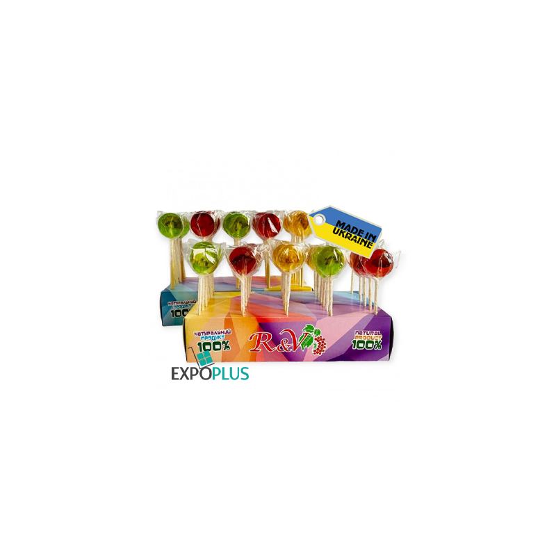 K280 R&V CARAMEL LOLLIPOP FRUITS (30X15G)