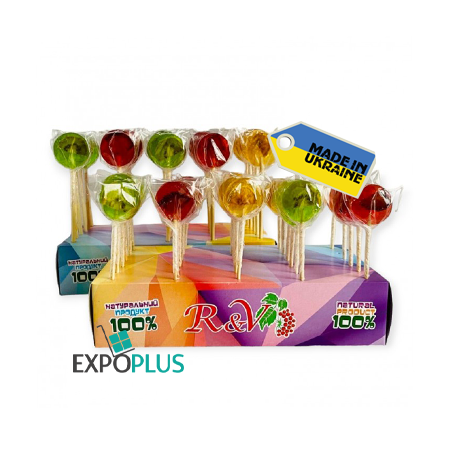 K280 R&V CARAMEL LOLLIPOP FRUITS (30X15G)