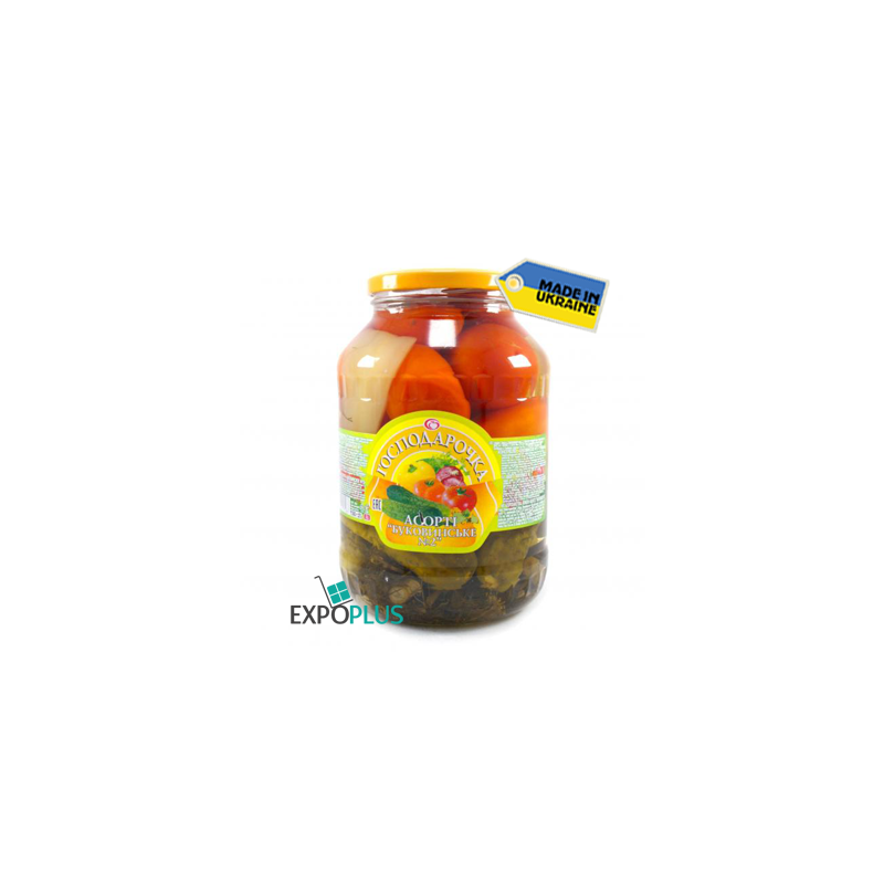 K295 GOSPODAROCHKA ASSORTED VEGETABLED BUKOVINSKOE2(6X1450G)