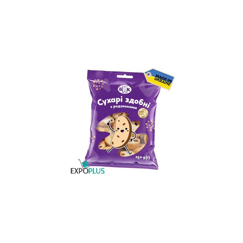 K366 KBV RUSKS WITH RAISINS WEIGHT (14X250G)SUHARIKI Z RODZ