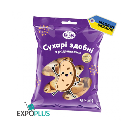 K366 KBV RUSKS WITH RAISINS WEIGHT (14X250G)SUHARIKI Z RODZ