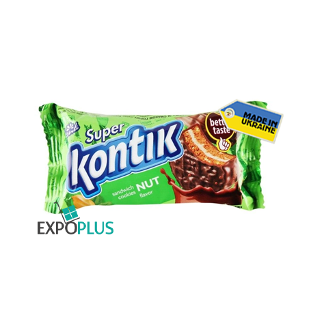 K400 KONTI SUPER KONTIK COOKIE-SANDWICH NUT FL.(36X90G)