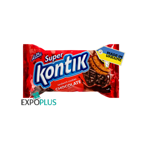 K401 KONTI SUPER KONTIK COOKIE-SANDWICH CACAO FL. (36X90G)