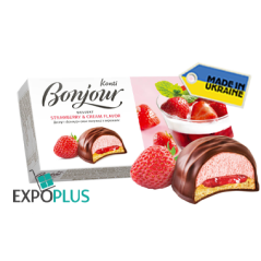 K405 KONTI DESSERT BONJOUR STRAWBERRY WITH CREAM (9X232G)