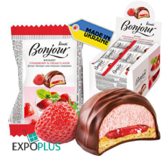 K407 KONTI DESSERT BONJOUR STRAWBERRY FLAVOUR (24X29G)