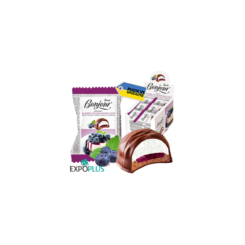 K408 KONTI DESSERT BONJOUR BLUEBERRY/MASCARPONE (24X29G)