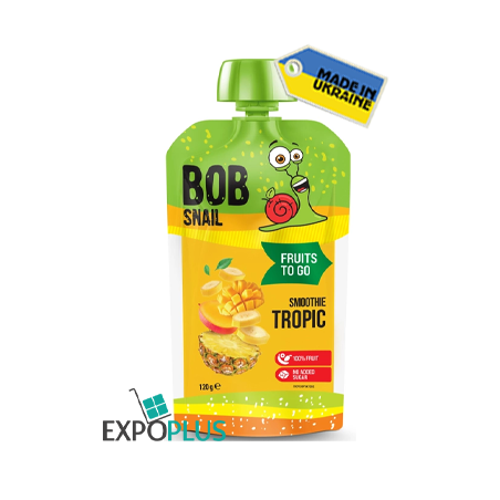 K446 BOB SNAIL SMOOTHIE BANAN/PINEAPPLE/MANGO(10X120G)