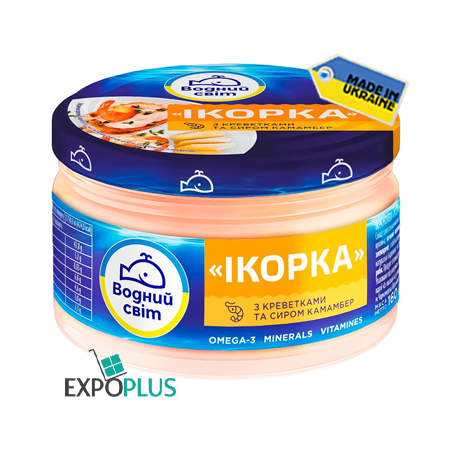 K490 VODNYI SVIT CAVIAR PASTE SHRIMPS/CAMEMBERT (6X160G)0520