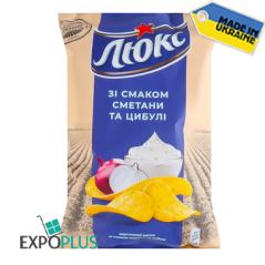 K511 MONDELEZ LYUKS SOUR&CREAM/ONION CHIPS (22X125G)