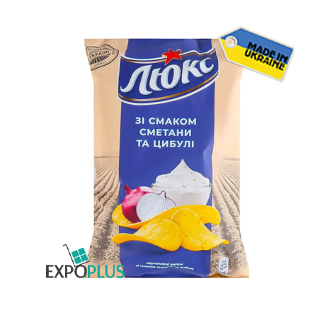 K511 MONDELEZ LYUKS SOUR&CREAM/ONION CHIPS (22X125G)